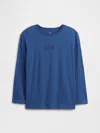Gap Factory Kids Gap Double-logo T-shirt In Blue