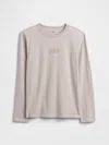 Gap Factory Kids Gap Double-logo T-shirt In Gray