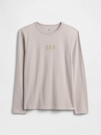 Gap Factory Kids Gap Double-logo T-shirt In Gray