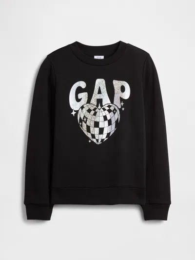 Gap Factory Kids Gap Graphic Sweatshirt In Black