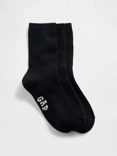 Gap Factory Kids Gap Logo Crew Socks (3-pack) In Black