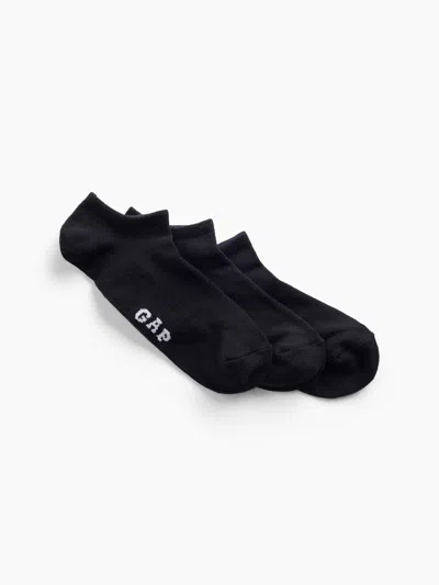 Gap Factory Kids Gap Logo No-show Socks (3-pack) In Black