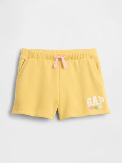 Gap Factory Kids Gap Logo Pull-on Shorts In Yellow