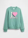 Gap Factory Kids Gap Logo Sweatshirt In Green