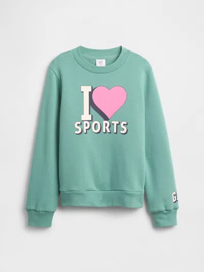 Gap Factory Kids Gap Logo Sweatshirt In Green