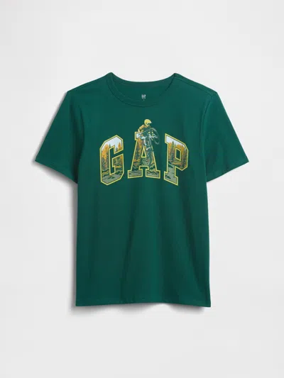 Gap Factory Kids Gap Logo T-shirt In Green