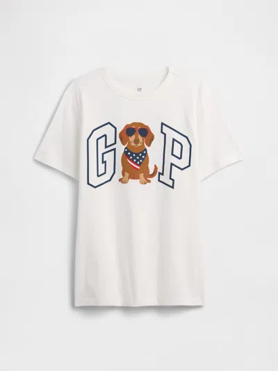 Gap Factory Kids Gap Logo T-shirt In White