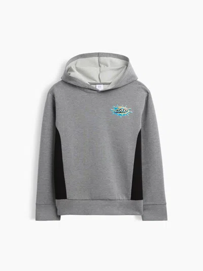 Gap Factory Kids Gapfit Relaxed Tech Hoodie In Grey Heather