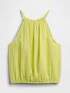 Gap Factory Kids Gauze Halter Top In Yellow