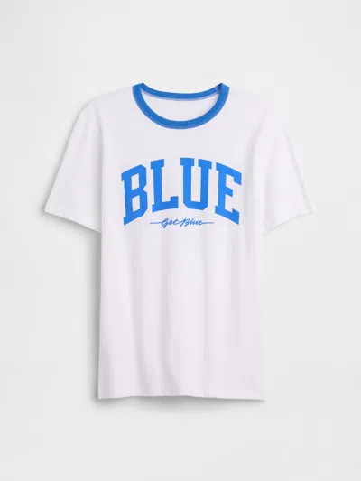 Gap Factory Kids Get Blue Ringer Graphic T-shirt In Red