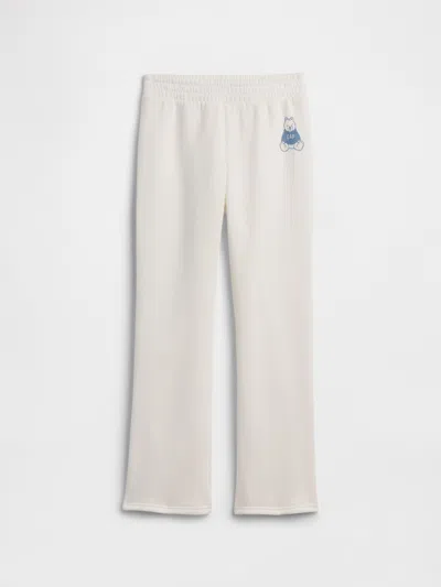 Gap Factory Kids Graphic Bootcut Leggings In White