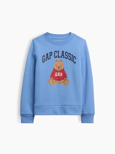 Gap Factory Kids Graphic Sweatshirt In Blue Bear Logo