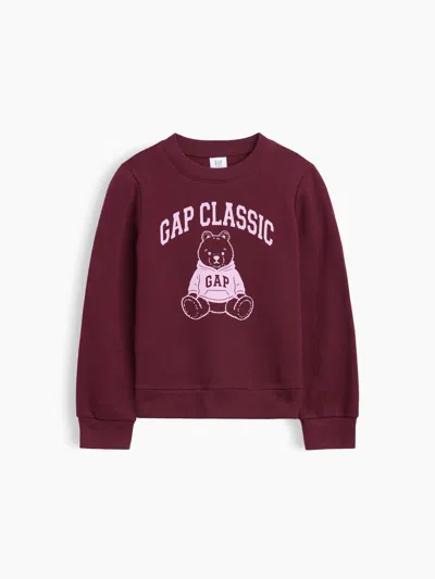 Gap Factory Kids Graphic Sweatshirt In Tuscan Red
