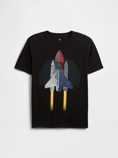 Gap Factory Kids Graphic T-shirt In Black