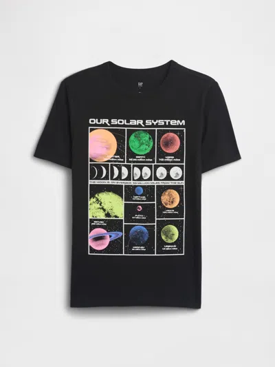 Gap Factory Kids Graphic T-shirt In Black