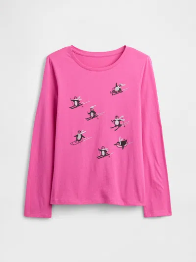 Gap Factory Kids Graphic T-shirt In Pink
