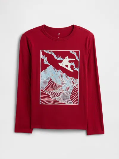 Gap Factory Kids Graphic T-shirt In Red