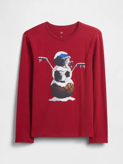 Gap Factory Kids Graphic T-shirt In Red