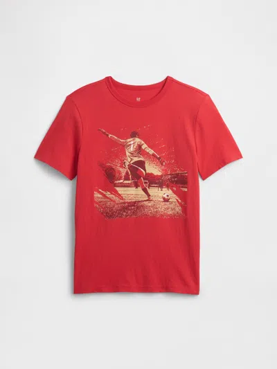 Gap Factory Kids Graphic T-shirt In Red