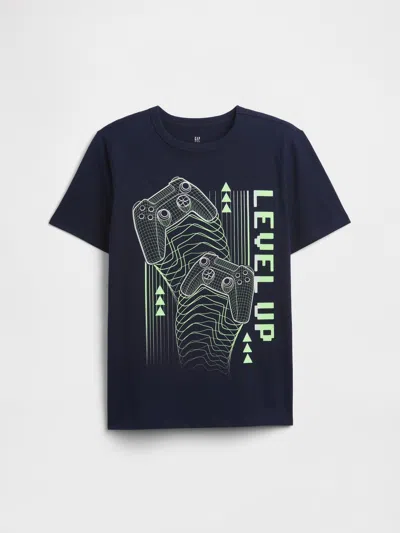 Gap Factory Kids Graphic T-shirt In Black