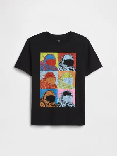 Gap Factory Kids Graphic T-shirt In Black