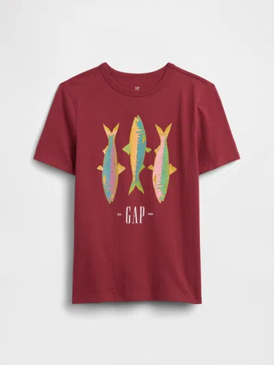 Gap Factory Kids Graphic T-shirt In Brown