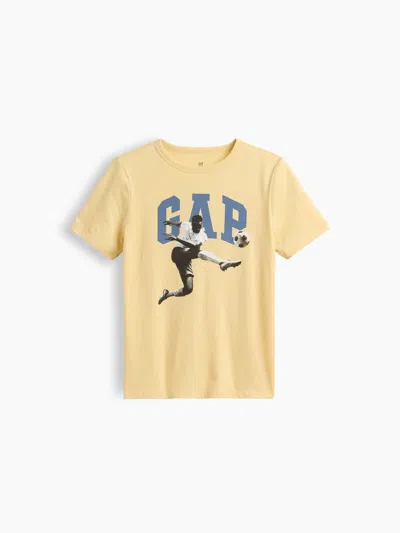 Gap Factory Kids Graphic T-shirt In New Chamois Yellow