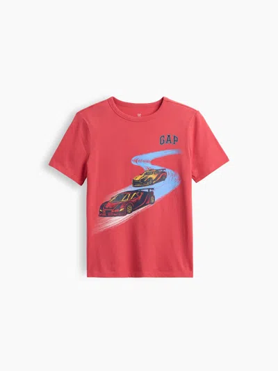 Gap Factory Kids Graphic T-shirt In Red Cars