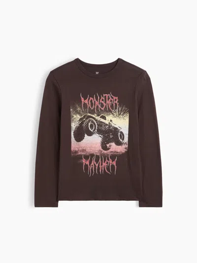 Gap Factory Kids Graphic T-shirt In Terra Brown