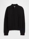 Gap Factory Kids Half-zip Mockneck Sweater In Black