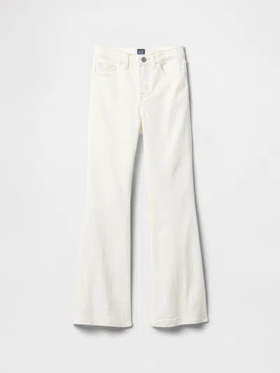 Gap Factory Kids High Rise '70s Flare Jeans In White