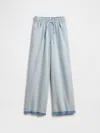 Gap Factory Kids High Rise Pull-on Baggy Jeans In Blue