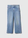 Gap Factory Kids High Rise Wide-leg Ankle Sweatpant Jeans In Blue