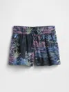 Gap Factory Kids Linen-blend Pull-on Shorts In Multi