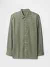 Gap Factory Kids Linen-blend Shirt In Green