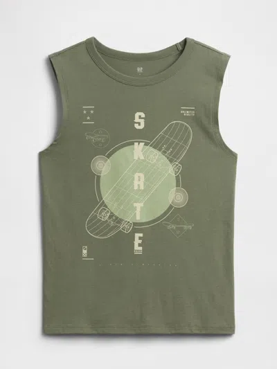 Gap Factory Kids Muscle Tank Top In Black