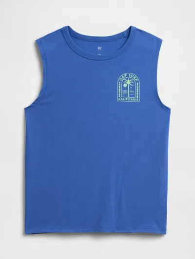 Gap Factory Kids Muscle Tank Top In Blue
