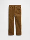 Gap Factory Kids Original Straight Corduroy Pants In Brown