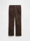 Gap Factory Kids Original Straight Corduroy Pants In Brown