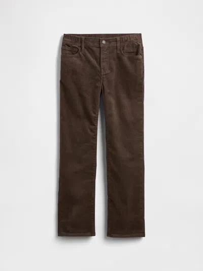 Gap Factory Kids Original Straight Corduroy Pants In Brown
