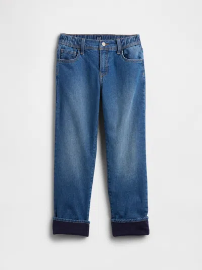 Gap Factory Kids Original Straight Lined Jeans In Blue