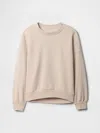 Gap Factory Kids Oversized Fleece Sweatshirt In Neutral