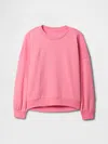 Gap Factory Kids Oversized Fleece Sweatshirt In Pink