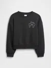 Gap Factory Kids Oversized Gap Graphic Sweatshirt In Black