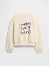 Gap Factory Kids Oversized Gap Graphic Sweatshirt In Neutral