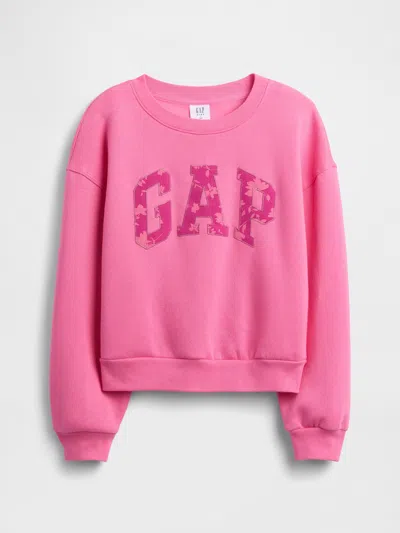 Gap Factory Kids Oversized Gap Graphic Sweatshirt In Pink
