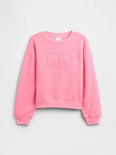 Gap Factory Kids Oversized Gap Graphic Sweatshirt In Pink
