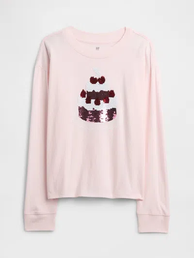 Gap Factory Kids Oversized Graphic T-shirt In Pink
