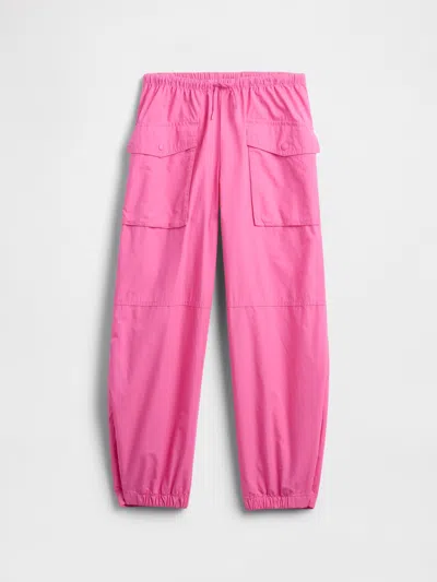 Gap Factory Kids Parachute Cargo Pull-on Pants In Pink