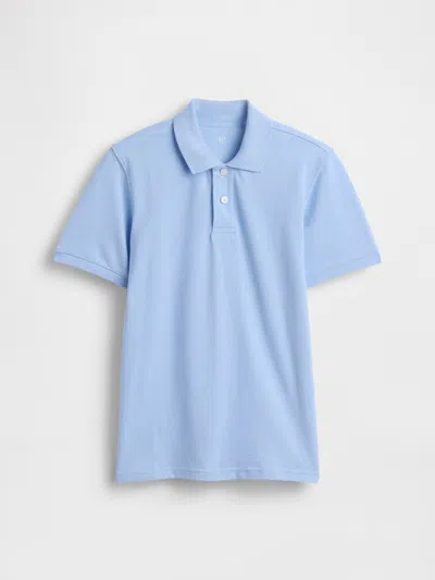 Gap Factory Kids Pique Polo Shirt Shirt In Blue